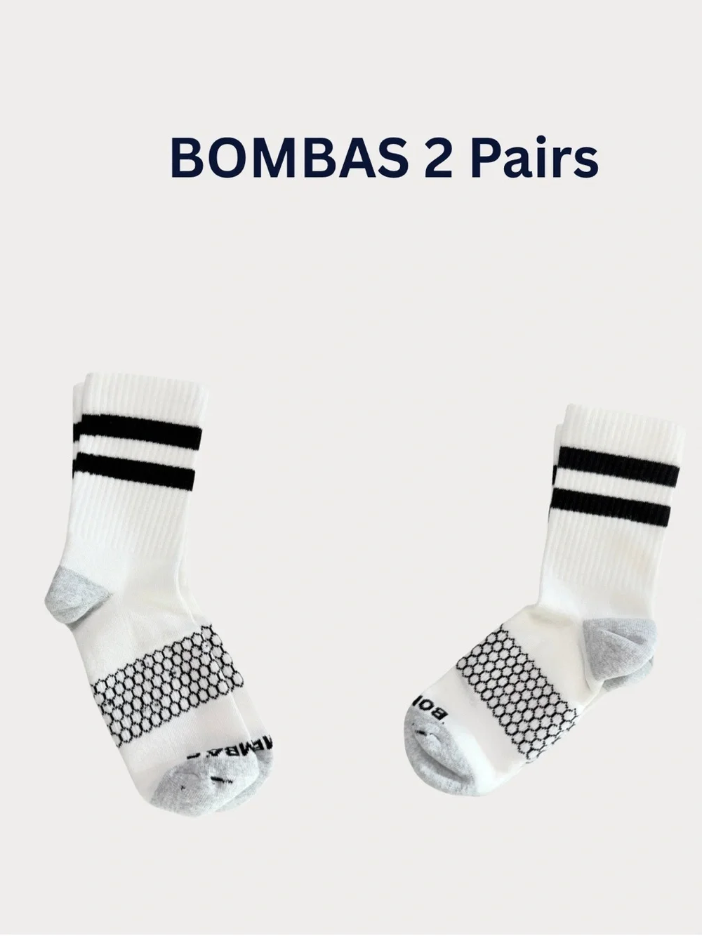 BOMBAS 2 Pair! Women's Vintage Stripes Quarter Sock LG